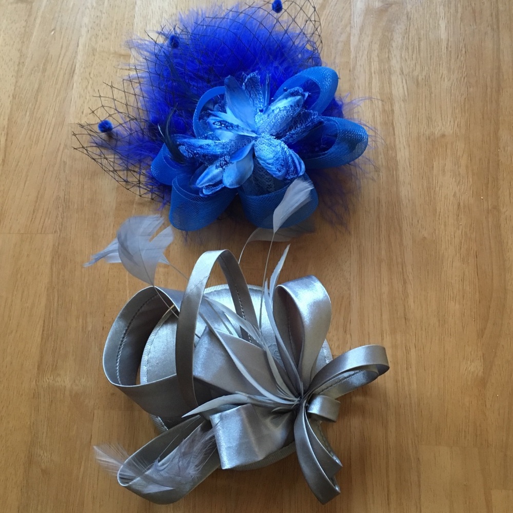 Fascinators (set of 2) - tea party & derby ready!